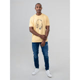 Ben Sherman Mens Typography Headphones T-Shirt In New Wheat