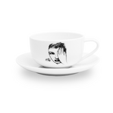 Carrol Boyes Eye For Detail Cup & Saucer In White