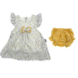 Mother's Choice Girls 2 Piece Set In yellow & Grey