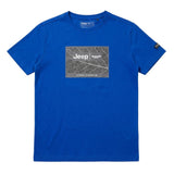 Jeep Mens Fashion Graphic Galactic T-Shirt In Blue