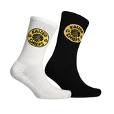 Kappa Kaizer Chiefs 2 Pack High Ankle Socks In Black & White