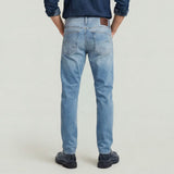 G-Star Raw Mens Regular 3301 Tapered Jeans In Light Indigo
