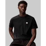 Calvin Klein Mens 2 Pack Badge T-Shirts In Black & White