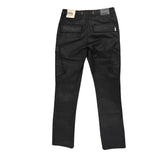 Soviet Mens Wax Finish Cargo Pants In Black