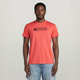 G-Star Raw Mens Distressed Old School Logo T-Shirt In Finch
