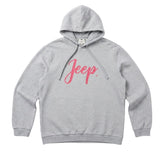 Jeep Womens Icon Pull Over Hoodie In Grey