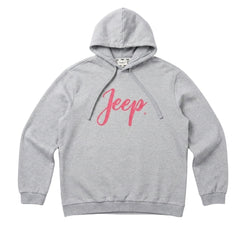 Jeep Womens Icon Pull Over Hoodie In Grey