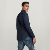 G-Star Raw Mens Dressed Super Slim Shirt In Navy