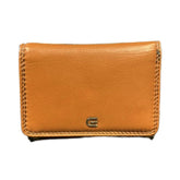 Cellini Diva Lotus Small Trifold Purse In Russet Orange