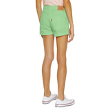 Levi's Girls Angled Fray Cuff Shorts In Green