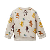 Ben Sherman Boys Forest Friend Crew Sweatshirt In Beige