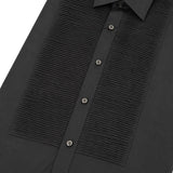 Morenzo Mens Tux Shirt In Black