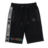 Enrico Coveri Mens Bling Shorts In Black