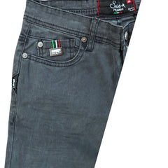 Soviet Mens Pires Slim Leg Coated Fashion Jeans In Slate