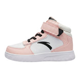 Anta Girls Boxing Mid Shoes In White & Pink