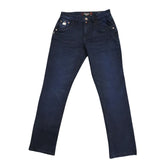 Soviet Mens Straight Leg Denim Jeans In Blue Black