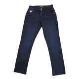 Soviet Mens Straight Leg Denim Jeans In Blue Black
