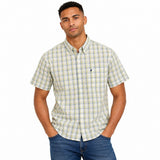 Polo Mens Gingham Check Shirt In Green