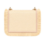 Sissyboy Ayla Straw Bag In Beige & Pink