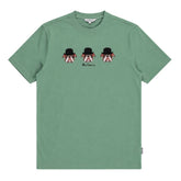 Ben Sherman Mens Brit Trio Bulldog T-Shirt In Sea