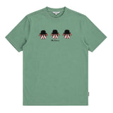 Ben Sherman Mens Brit Trio Bulldog T-Shirt In Sea