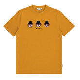 Ben Sherman Mens Brit Trio Bulldog T-Shirt In Dijon