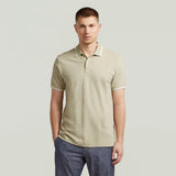 G-Star Raw Mens Dunda Slim Stripe Golfer In Khaki