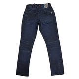 Soviet Mens Straight Leg Denim Jeans In Blue Black