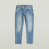 G-Star Raw Mens Regular 3301 Tapered Jeans In Light Indigo