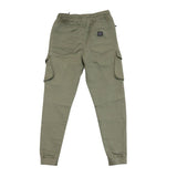 Soviet Mens Cargo Track Pants with Elastic Waistband In Fatigue
