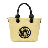Sissyboy Everleigh Woven Mini Tote Bag In Black