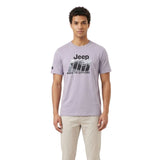 Jeep Mens Fashion Graphic T-Shirt In Light Grey