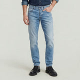 G-Star Raw Mens Regular 3301 Tapered Jeans In Light Indigo