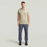 G-Star Raw Mens Dunda Slim Stripe Golfer In Khaki