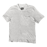 Jeep Mens Piquet Golfer In Grey Melange