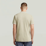 G-Star Raw Mens Dunda Slim Stripe Golfer In Khaki
