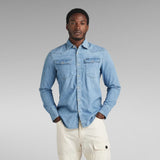 G-Star Raw Slim Shirt In Medium Age