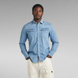 G-Star Raw Slim Shirt In Medium Age