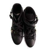 Louis Leeman Top Sneakers with Metal Accessories In Black