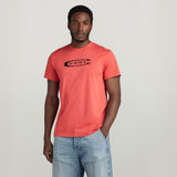 G-Star Raw Mens Distressed Old School Logo T-Shirt In Finch