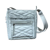 Hedgren Inner City Rfid Quilted Crossbody Bag In Pearl Blue