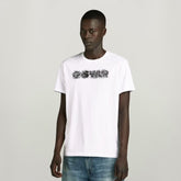 G-Star Raw Mens Distressed Logo T-Shirt In White