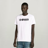 G-Star Raw Mens Distressed Logo T-Shirt In White