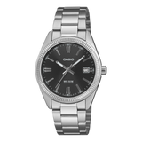 Casio Analog Watch In Black & Silver