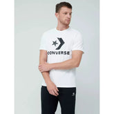 Converse Mens Star Chev Logo T-shirt In White