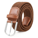 Ben Sherman Woven Braided Weave Belt Tan