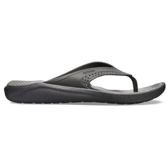 Crocs Unisex Literide Flip Flops In Grey and Black