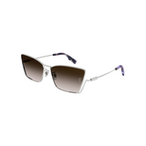 Mcq Sunglass Woman Silver Brown MQ0350S-003