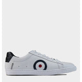 Ben Sherman Mens Target Leather Sneakers In White