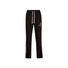 John Richmond Logo All Over Printed Jogging Pants With Side Band In Black